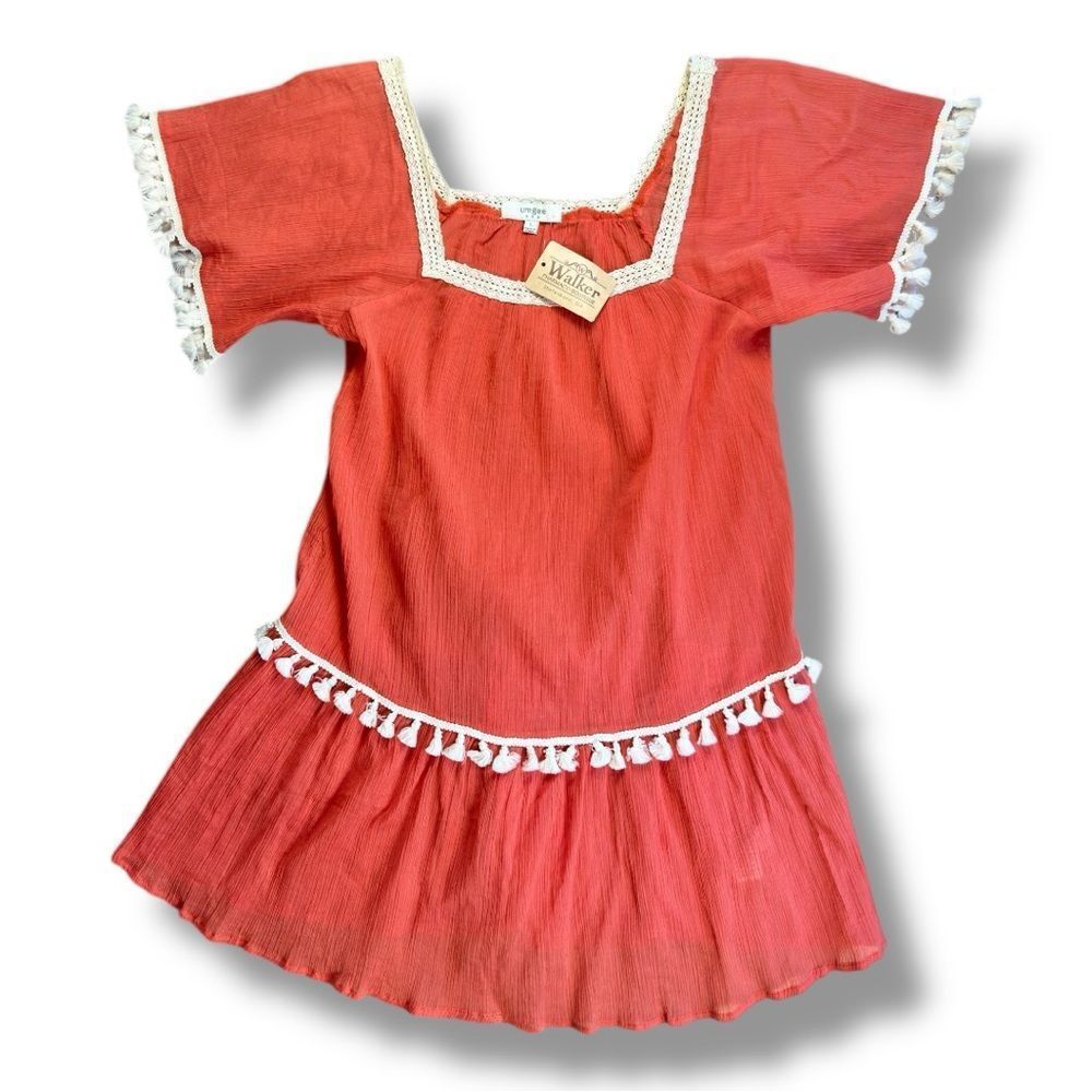 Umgee Scarlet Red Tassel Dress
